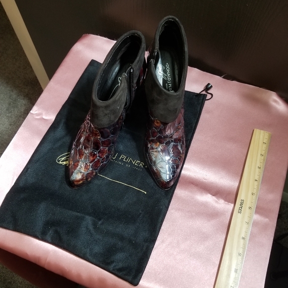 Donald J. Pliner Patent Leather Half Boot - Picture 2 of 5